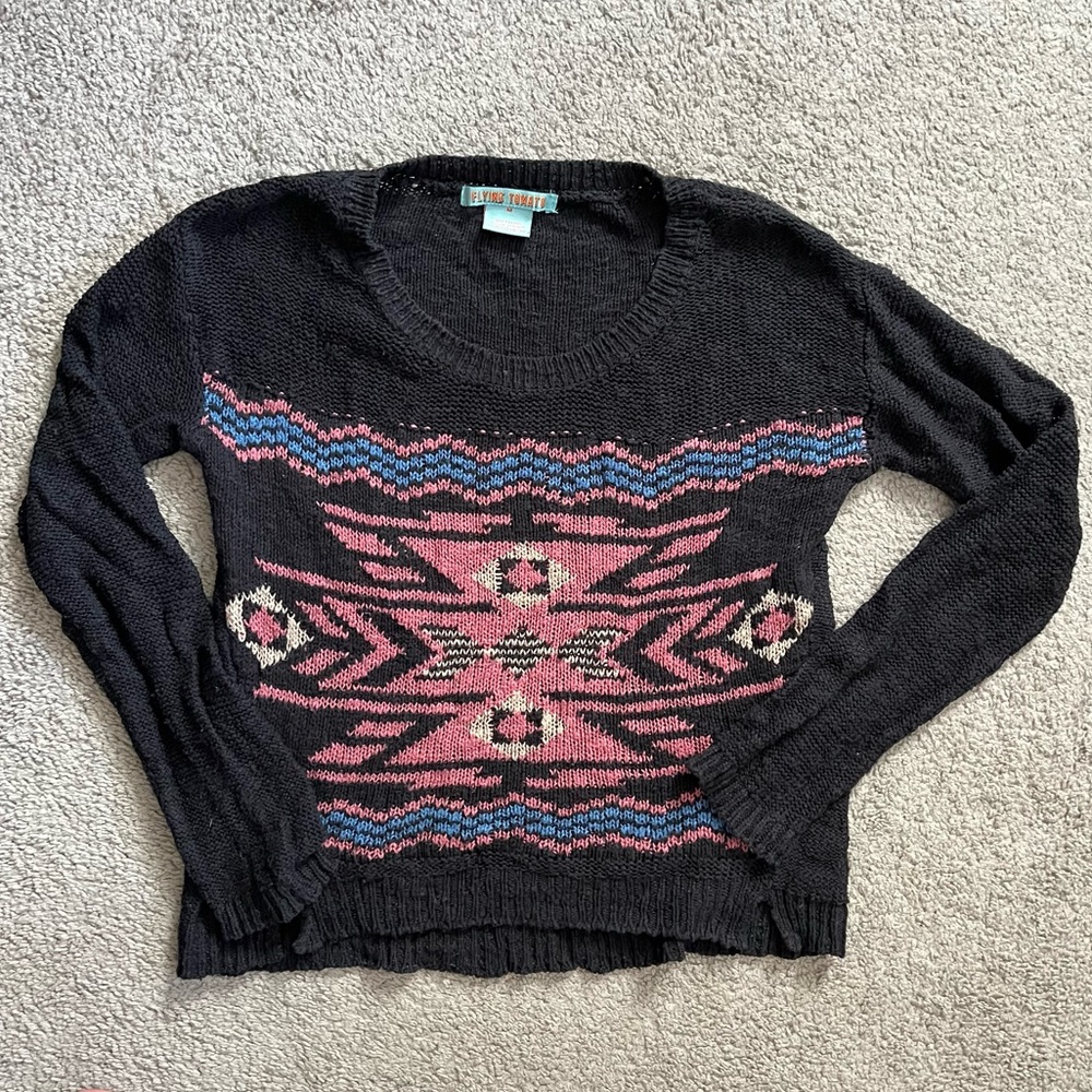 Flying Tomato knit sweater